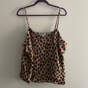 NWT Cheetah Print Tank Top (Adjustable) Size XXL